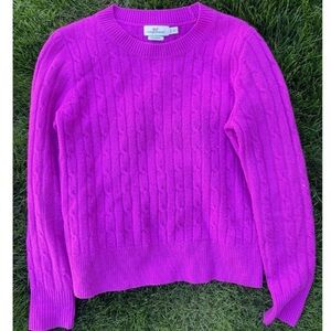 Vineyard Vines Women's Magenta 100% Cashmere Sweater XS